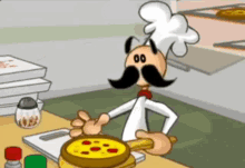 Papa Louie Cooking GIF - Papa Louie Cooking Pizza GIFs