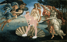 Miley Cyrus Twerks On Famous Paintings GIF - Painting Classic Miley Cyrus GIFs
