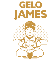 Gelo James Cube Sticker - Gelo James Cube Happy Stickers