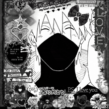 a black and white drawing of a person with the words " my heart only beats for you " on it