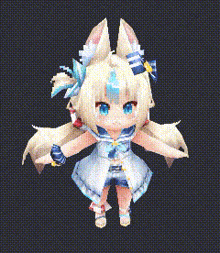 a little girl with blonde hair and blue eyes is wearing a sailor outfit