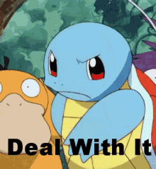 Squirtle Deal With It GIF