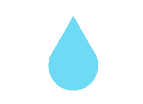 Blue Water Sticker - Blue Water Rain Stickers