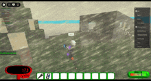 a screenshot of a video game with the number 173 on the screen