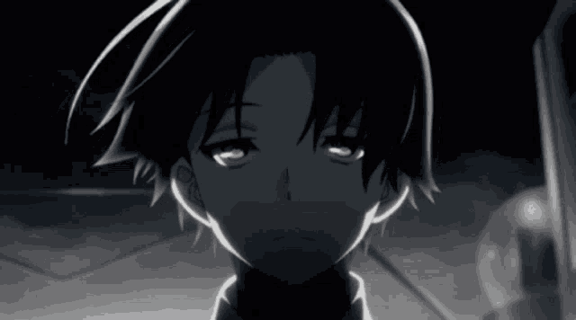 Black and white anime GIF - AniYuki - Anime Portal