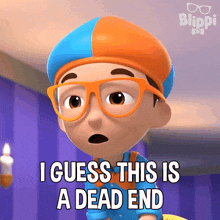 I Guess This Is A Dead End Blippi GIF - I Guess This Is A Dead End Blippi Blippi Wonders - Educational Cartoons For Kids GIFs