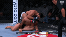 a ufc fight between whittaker and chimaev takes place in a cage