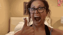 Tricia Grace Thumbs Up GIF - Tricia Grace Thumbs Up Sounds Good GIFs