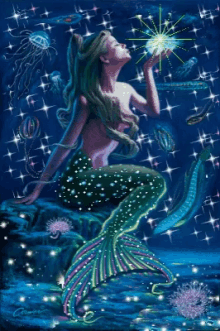 Mermaid Stars GIF - Mermaid Stars Ocean GIFs