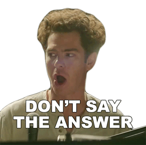 Dont Say The Answer Jonathan Larson Sticker - Dont Say The Answer Jonathan Larson Andrew Garfield Stickers