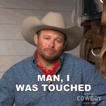 Man I Was Touched Ultimate Cowboy Showdown GIF - Man I Was Touched Ultimate Cowboy Showdown Overwhelmed GIFs