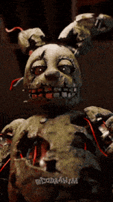 a statue of a bunny with the word " bloodanim " on the bottom