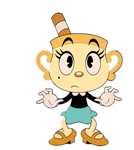 Dancing Ms Chalice Sticker - Dancing Ms Chalice The Cuphead Show - Discover  & Share GIFs