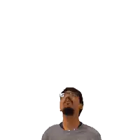 a man looking up at the number 28