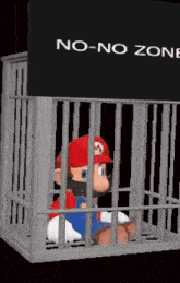 Mario No No Zone GIF - Mario No No Zone Smg4 GIFs