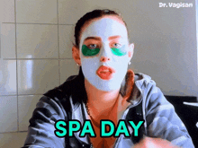 Spa Day Face Mask GIF - Spa Day Face Mask Beauty Queen GIFs
