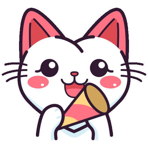 Happy Cat Sticker - Happy Cat Party Stickers