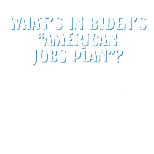 Whats In Bidens American Jobs Plan Support The American Jobs Plan Sticker - Whats In Bidens American Jobs Plan Support The American Jobs Plan Joe Biden Stickers