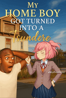 a poster for my home boy got turned into a sundere