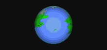 globe spinning earth