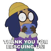 Thank You For Rescuing Us Saltine Sticker