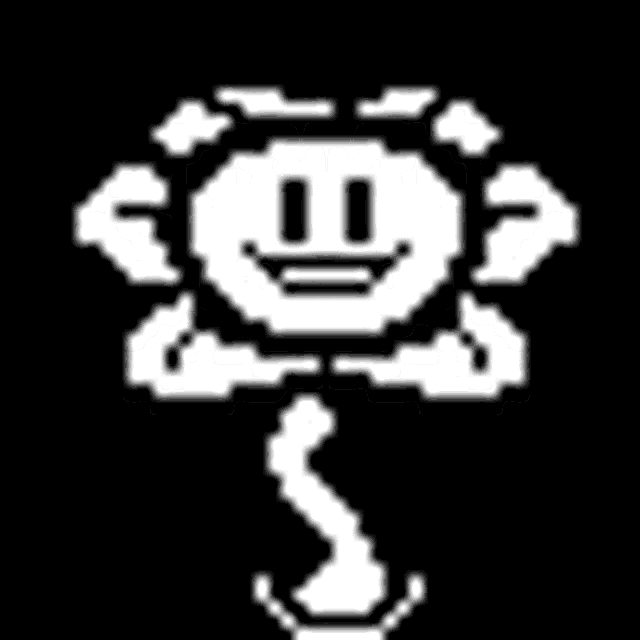 Flowey Undertale Pixel Logo Stickers for Sale