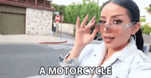 A Motorcycle Blink GIF - A Motorcycle Blink Oh Wow GIFs