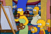 The Simpsons Marge Simpson GIF - The Simpsons Marge Simpson Painting GIFs