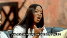 Naomi Campbell Youre Not On My Level And You Never Will Be GIF - Naomi Campbell Youre Not On My Level And You Never Will Be GIFs