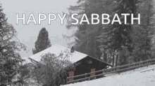 Happysabbath Snow GIF