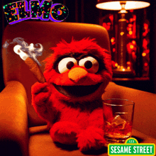 Sesame Street Elmo GIF - Sesame Street Elmo Cigar GIFs