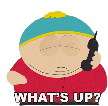 Whats Up Eric Cartman Sticker - Whats Up Eric Cartman South Park Stickers