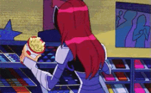 Starfire Stuffing Her Face - Teen Titans GIF - Teen Titans Starfire Stuffing GIFs