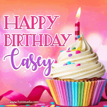 Happy Birthday Casey Hbd GIF - Happy Birthday Casey Hbd Cupcake GIFs