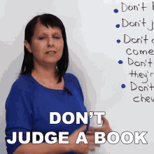 Dont Judge A Book By Its Cover Rebecca GIF - Dont Judge A Book By Its Cover Rebecca Engvid GIFs