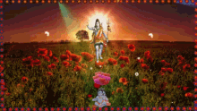 Good Morning Lord Krishna GIF - Good Morning Lord Krishna Flowers GIFs