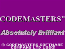 a purple background with white text that says codemasters software company ltd 1993
