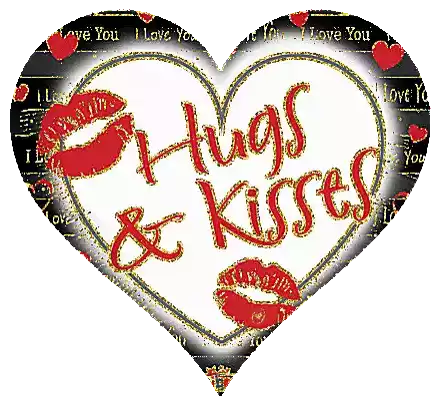 Hugs And Kisses Love Sticker - Hugs And Kisses Kiss Love Stickers