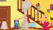 american dad roger roger smith roger flossing stan
