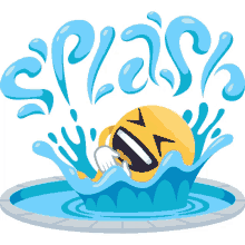 splash summer fun joypixels swimming dive