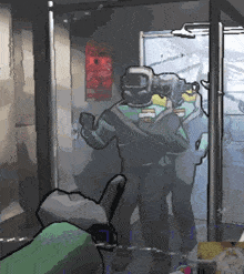 Lethal Company Showering GIF