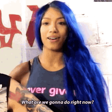 Sasha Banks What Are We Gonna Do Right Now GIF - Sasha Banks What Are We Gonna Do Right Now Wwe GIFs
