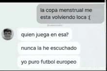 a black and white photo of a text message between a man and a woman .