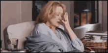 Ugh GIF - Meryl Streep Face Palm Stressed GIFs
