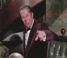 Rex Harrison Pointing GIF