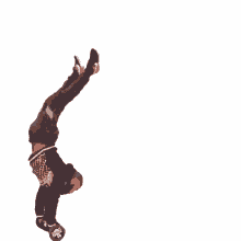 athletic balance trick upside down handstand