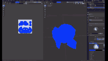 blender issue 3d texture editing color blue