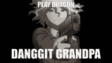 Play Dragon Danggit Grandpa Danganronpa GIF - Play Dragon Danggit Grandpa Danganronpa Play Danganronpa GIFs