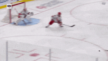 a hockey player with the number 37 on his back