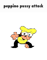Peppino Pussy Atack Pizza Tower Sticker